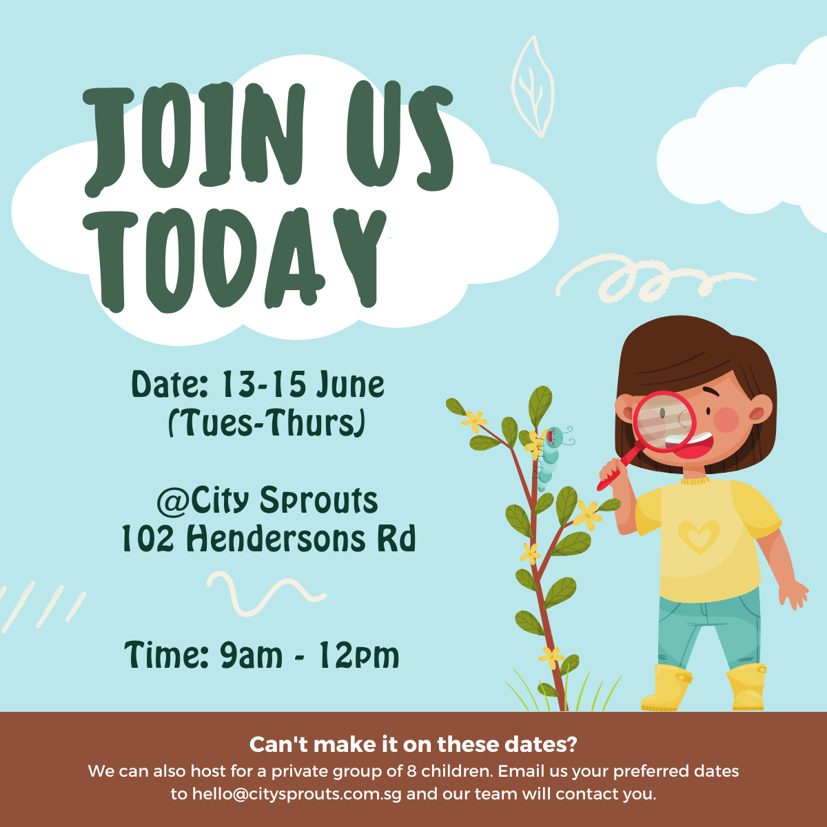 Stem and Sprout: 3-days Kids Camp