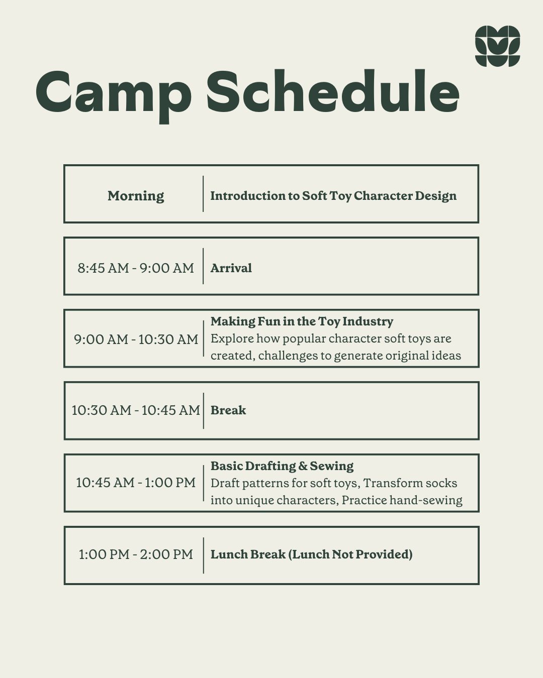 Kids Adventure Camp 2025: Sock Creature Creation