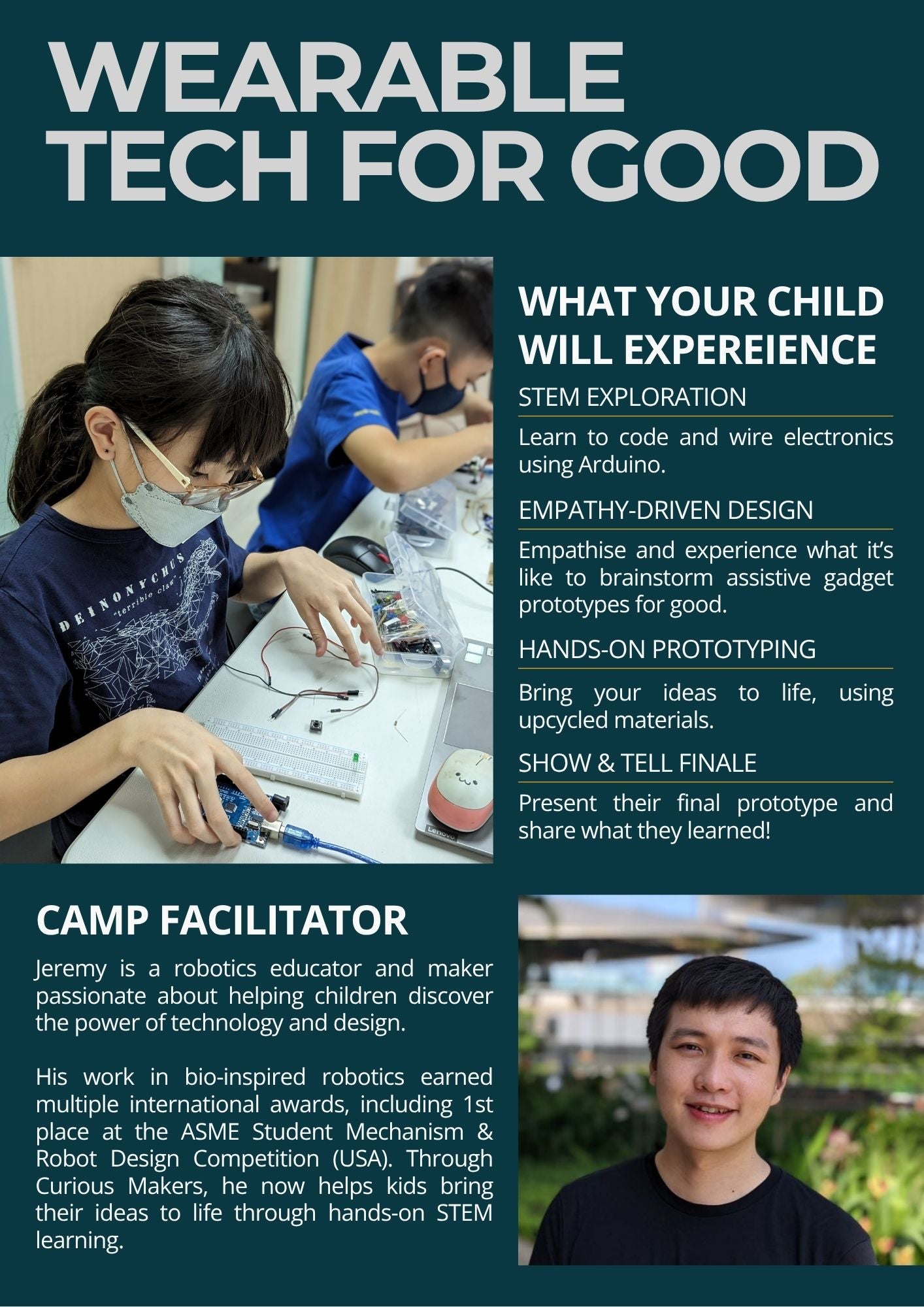 Kids Innovation Camp: Wearable Tech for Good