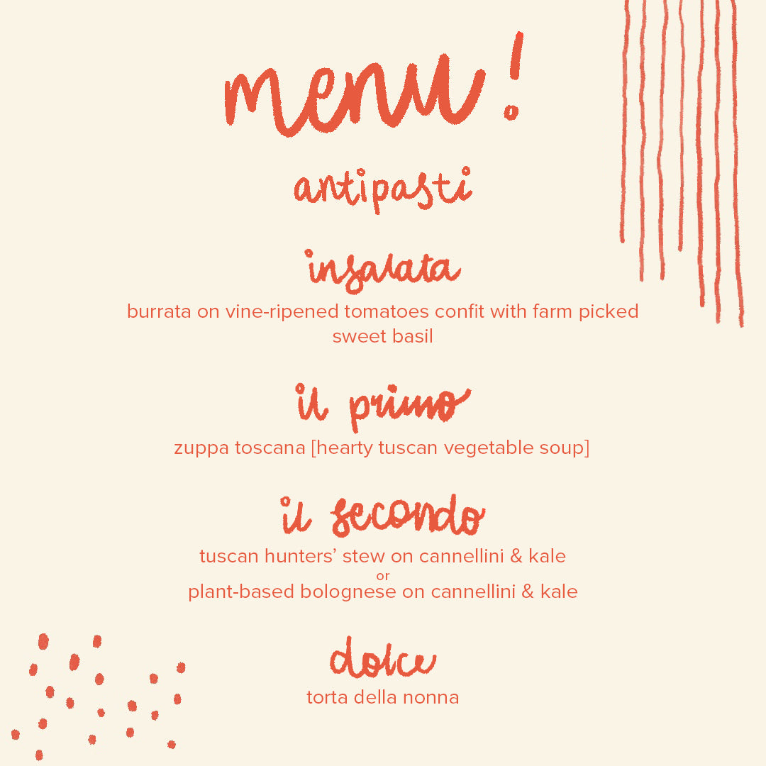 Mangia! A Taste of Tuscany | A Farm-to-table Dinner by My NoNNa's