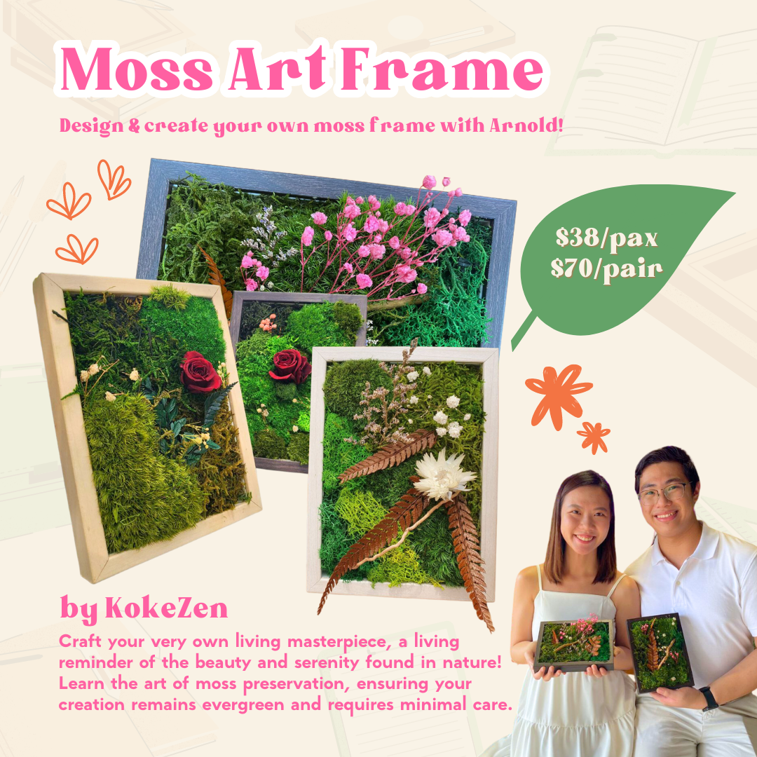 Blooming Gratitude | Pottery & Moss Frame Art Gift Making Workshop