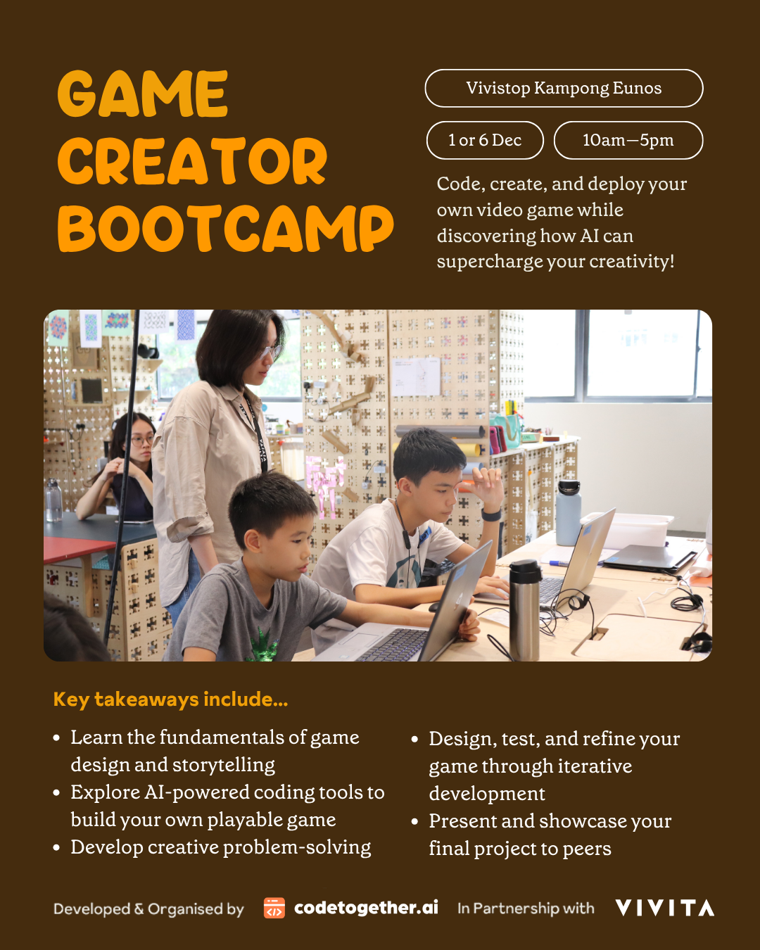 Kids Innovation Camp: Game Creator Bootcamp