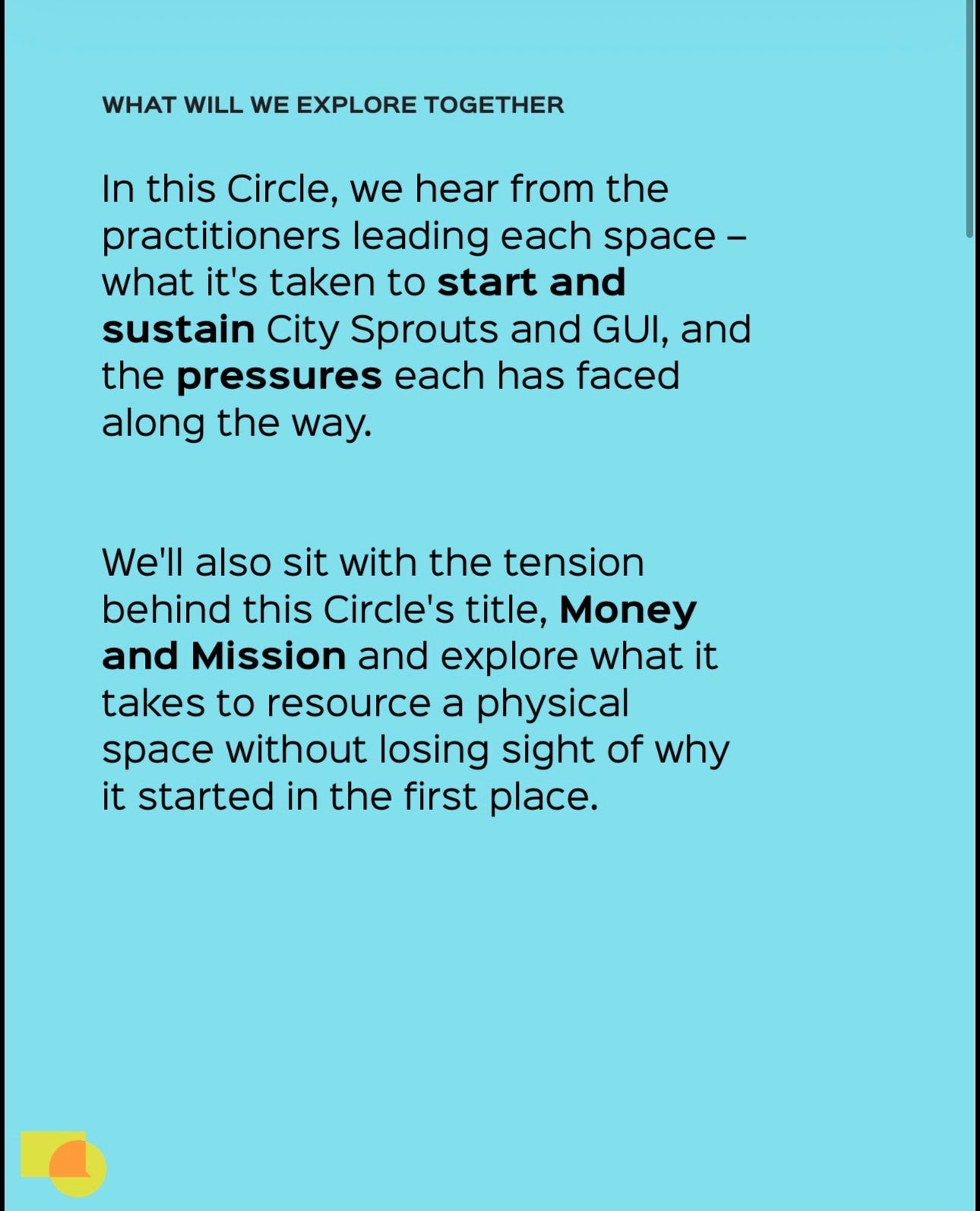 CNFC Circle: Third Spaces Need Money & Mission