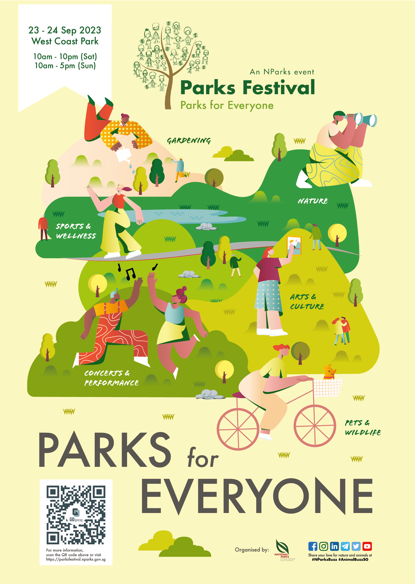 Activities at NParks Parks Festival 2023 @ West Coast