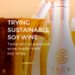 soy wine is sustainable and made from soy whey when making tofu