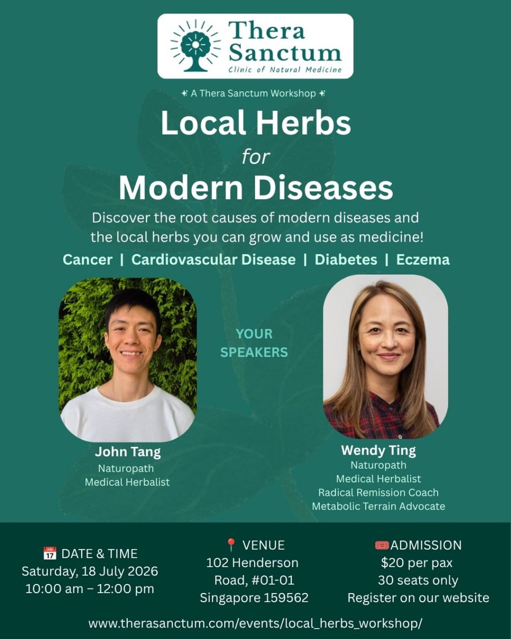 Local herbs for modern diseases by Thera Sanctum