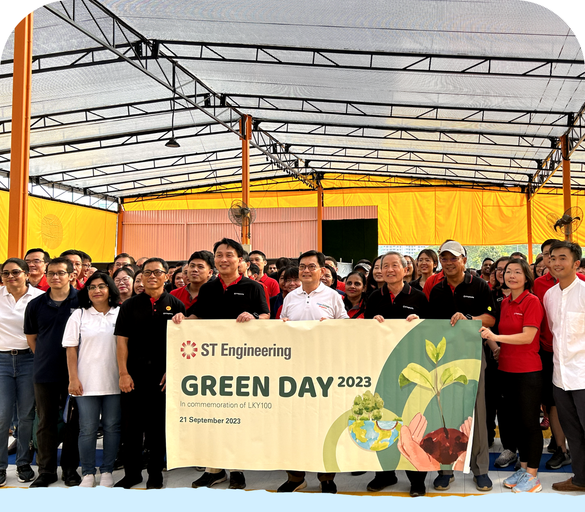 Corporate volunteers participating in a hands-on CSR activity in Singapore