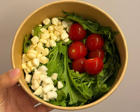 Fresh salad produce from Chitose Agriculture Initiative