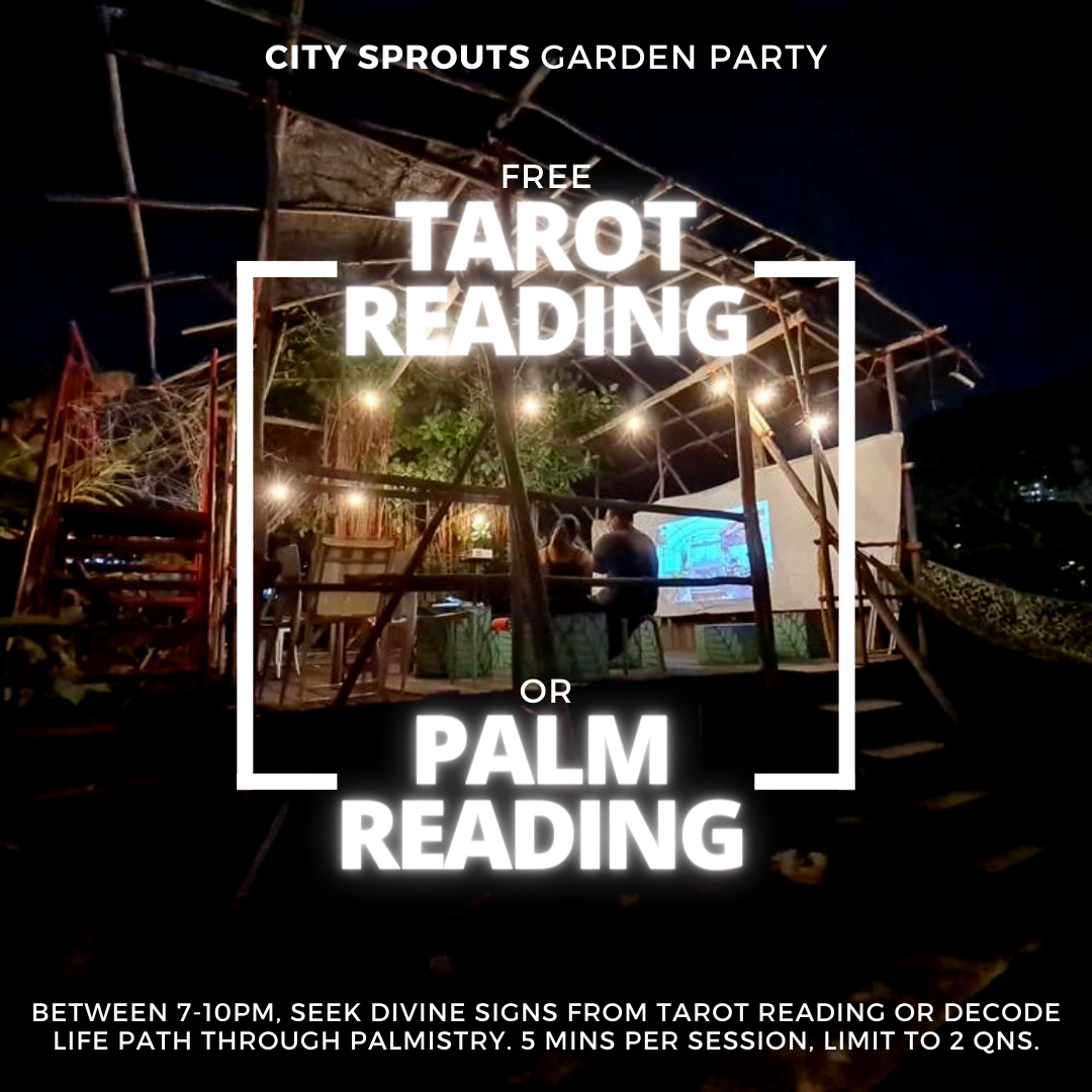 Tarot Card Reading and Palm Reading at City Sprouts Garden Party