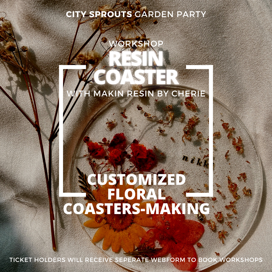 Personalized Floral Resin Coaster Making Workshop